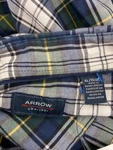 ARROW◆長袖シャツ/XL/コットン/マルチカラー/チェック_画像3