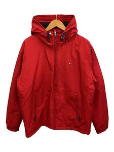 TOMMY HILFIGER◆ナイロンジャケット/L/ナイロン/RED/4500283356