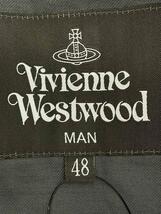 Vivienne Westwood◆テーラードジャケット/48/ウール/NVY/チェック/VW-W1-73735_画像3