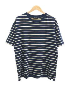 X-LARGE◆Tシャツ/L/コットン/NVY/101212011029/S/S STRIPE TEE//