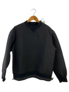 sacai◆23年モデル/Suiting Bonding Pullover/1/ポリエステル/BLK/23-03120M//