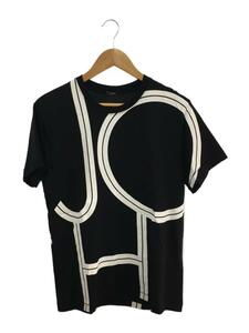 JOSEPH◆joseph print tee/Tシャツ/S/コットン/BLK/KKJYBA0401//