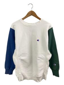 Champion◆チャンピオン/C8-N046/REVERSE WEAVE/スウェット/L/コットン/ホワイト//