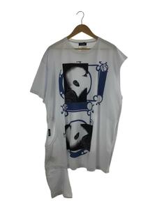 RAF SIMONS◆19SS/T-Shirt with Open Side/Tシャツ/L/コットン/WHT/191-132//