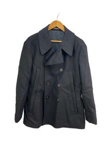 EMPORIO ARMANI* pea coat /48/ wool /BLK//