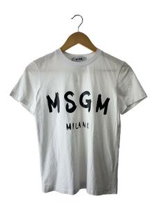 MSGM◆半袖カットソー/XS/コットン/WHT/2641MDM60/エムエスジーエム/ホワイト/白