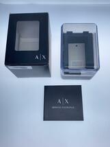 ARMANI EXCHANGE◆クロノグラフ クォーツ腕時計/アナログ/ラバー/BLK/BLK/AX1326_画像6