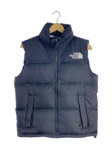 THE NORTH FACE◆NUPTSE VEST_ヌプシベスト/M/ナイロン/BLK/無地