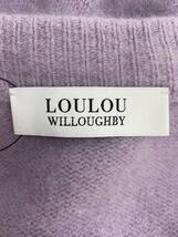 LOULOU WILLOUGHBY◆カーディガン(厚手)/2/ウール/パープル_画像3