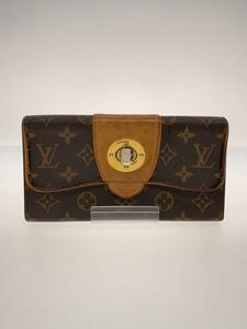 LOUIS VUITTON◆ポルト・フォイユ・ボエシ_モノグラム・キャンバス_BRW/PVC/BRW/メンズ