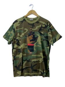 Supreme◆19FW/dead prez RBG Tee/Tシャツ/M/コットン/GRN/カモフラ//