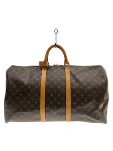 LOUIS VUITTON◆キーポル50_モノグラム・キャンバス_BRW/PVC/BRW