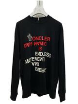 MONCLER◆長袖Tシャツ/L/コットン/BLK/C-SCOM 21-48973_画像1