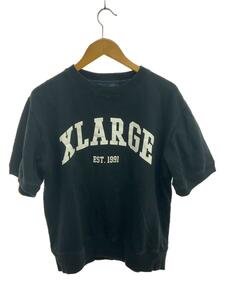 X-LARGE◆LAYERED S/S SWEAT/外側のみ/カットソー/L/コットン/BLK