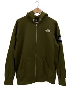 THE NORTH FACE◆SQUARE LOGO FULLZIP_スクエアロゴフルジップ/L/ポリエステル/GRN//