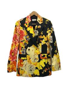 DRIES VAN NOTEN*20SS/ floral pattern / screw course / tailored jacket /34/-/BLK/ total pattern 