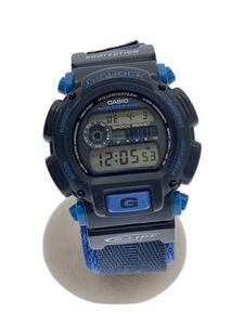 Casio ◆ Quartz Watch/Digital/Black (Blue) × Navy/DW-9000/Dirty