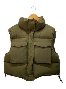 Uhr◆ダウンベスト/FREE/ナイロン/カーキ/23AWUhr-VT358/Volume Short Down Vest