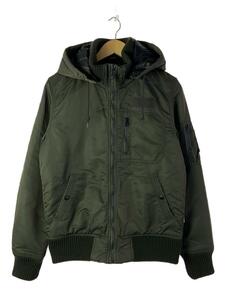 ALPHA INDUSTRIES◆フライトジャケット/M/ナイロン/KHK/無地/TA1330-076