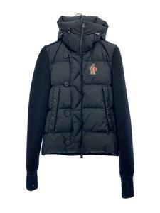 MONCLER◆ダウンジャケット/ニットダウン/切替/S/ウール/BLK/F20979B50800