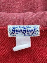 SUN SURF◆ジップパーカー/コットン/PNK/無地/ロケットTALON_画像3