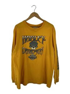 HARLEY DAVIDSON◆長袖Tシャツ/XL/コットン/YLW