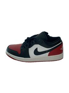 NIKE◆Air Jordan 1 Low/Bred Toe/ローカットスニーカー/27cm/RED/553558-161