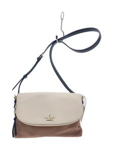 kate spade new york◆ショルダーバッグ/レザー/BEG/PXRU7831