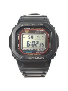 CASIO◆ソーラー腕時計_G-SHOCK/デジタル/ラバー/ブラック