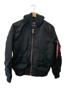 ALPHA INDUSTRIES◆フライトジャケット/M/ナイロン/BLK/TA0130-01