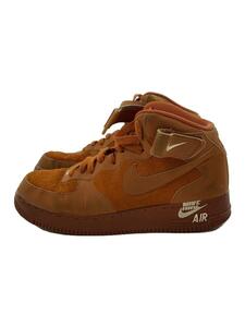 NIKE◆AIR FORCE 1 MID 07/エアフォースミッド/ブラウン/315123-207/25.5cm/ORN