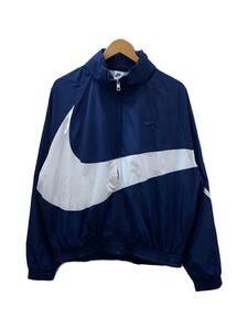 NIKE◆SWOOSH WOVEN JACKET/L/ポリエステル/NVY/FB7878-410