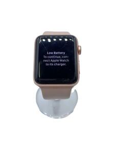Apple◆スマートウォッチ/Apple Watch Series 3 42mm GPSモデル/-/ラバー/BLK/BLK