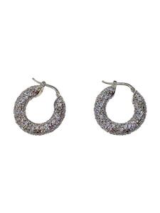 JIL SANDER* hoop / silver earrings /g Ritter / Kirakira /SLV/ lady's 