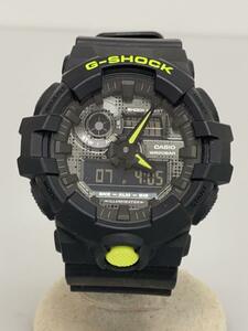 CASIO◆クォーツ腕時計_G-SHOCK/デジアナ/ラバー/BLK