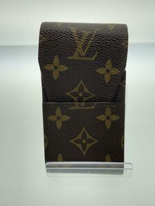 LOUIS VUITTON◆エテュイ・シガレット_モノグラム・キャンバス_BRW/PVC/BRW/レディース