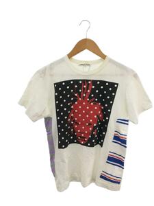 COMME des GARCONS◆Tシャツ/S/コットン/WHT/OK-T17