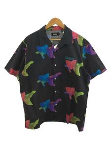 X-LARGE◆S/S KINGYO SHIRT/半袖シャツ/XL/コットン/BLK/総柄/101212014009