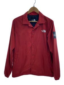 THE NORTH FACE◆THE COACH JACKET_ザ コーチジャケット/L/ナイロン/RED/無地