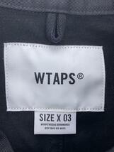 WTAPS◆長袖シャツ/3/コットン/BLK/無地/221BRDT-SHM02_画像3