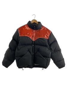 Supreme◆22AW/Glitter Yoke Down Puffer Jacket/S/ナイロン/ブラック/無地