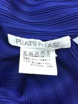 PLEATS PLEASE ISSEY MIYAKE◆ジャケット/カーディガン(薄手)/3/ポリエステル/BLU/PP43-F0384/プリーツ/変形_画像3