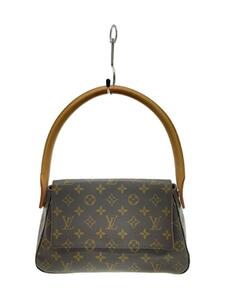 LOUIS VUITTON◆ミニ・ルーピング_モノグラム・キャンバス_BRW/PVC/BRW