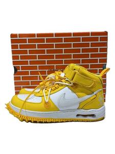 NIKE◆OFF-WHITE X AIR FORCE 1 MID_オフホワイト X エアフォース 1 ミッド/28cm/YLW