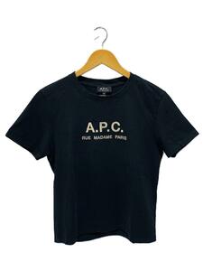 A.P.C.◆Tシャツ/S/コットン/BLK