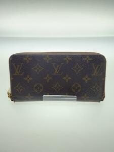 LOUIS VUITTON◆2)ジッピー・ウォレット_モノグラム・キャンバス_BRW_ブラウン/PVC/BRW/メンズ