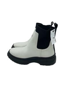 nouer* side-gore boots /39/ white / fake leather 