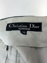 Christian Dior MONSIEUR◆スラックスパンツ/38/ウール/GRN/無地_画像4