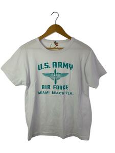 Buzz Rickson’s◆Tシャツ/M/コットン/WHT/U.S.ARMY/AIR FORCE MIAMI BEACH