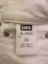 EDWIN◆エドウィン/E50303/503/レギュラーストレートデニムパンツ/30/コットン/ホワイト_画像5